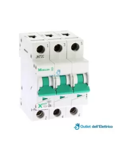 Eaton 243320 pls4-c6/3 disyuntor 4.5ka 3p c 6a